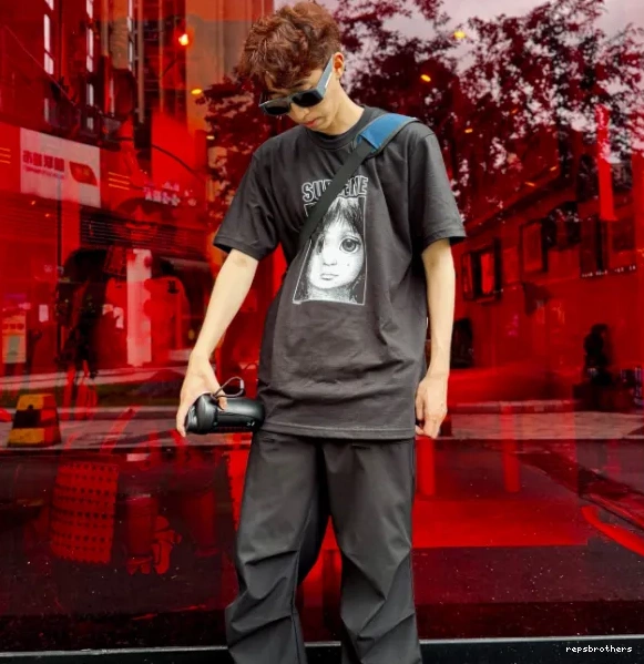 Black 24SS XL Big Teardrop L Manga Tears M White Tee Margaret and Keane S 0825